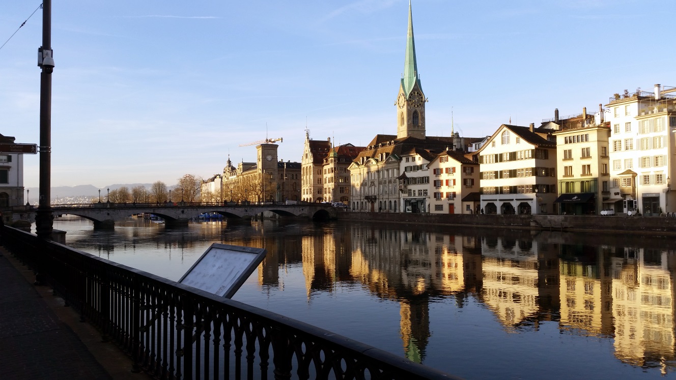 zurich city and limmat